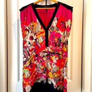 BCBG. Size 2 silk floral dress.